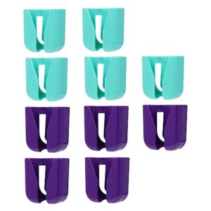 jewedeco 10 pcs clip holders name tags for nurses case holder belt practical clamps id name tag abs