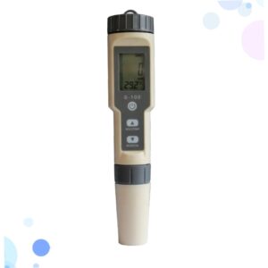 JECOMPRIS Water Quality Tester Water Salimeter Hydrometer Tds Water Quality Testing Pen Temperature Tester Salt Water Gravimeter Salt Meter Light Grey