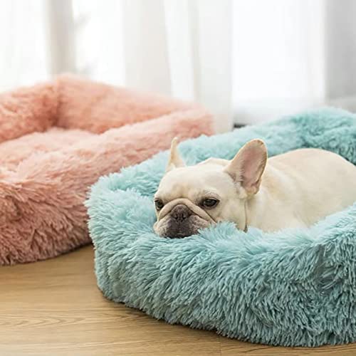 Calming Dog Bed Dog Bed for Large Dogs Friday Black Deals Today Rectangular Dog Bed Cozy Plush Fluffy Faux Fur Anti-Anxiety Luxury Soft Dog Bed Dog Bed for Crate(26 in)