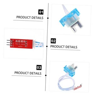 MUCKLILY Module Turbidity Meter Water Sensor Turbidity 3.3-5v Water Quality Detection Turbidity Testing Turbidity Measurement Sensor Water Turbidity Sensor Turbidity Tester Plastic Blue