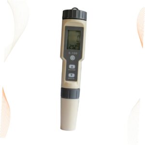 JECOMPRIS Water Quality Tester Water Salimeter Hydrometer Tds Water Quality Testing Pen Temperature Tester Salt Water Gravimeter Salt Meter Light Grey