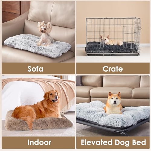 Dog Bed for Crate Dog Beds for Large Dogs Friday Black Deals Today Dog Mat for Crate with Anti-Slip Bottom Anti-Anxiety Warming Comfy Dog Bed Calming Dog Beds(40 in)