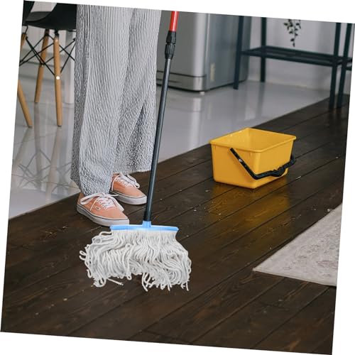 COOLHIYA Replaceable Mop Head Vintage Mop Rope Mop Head Mop Replacement Parts Mop Refill Mop Heads Industrial Mop Heads Cotton Mop Heads Water Absorption Mop Cleaning Mop Plastic