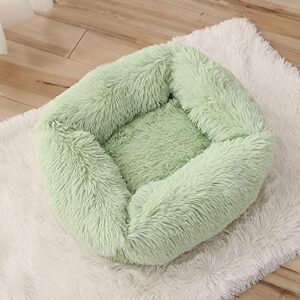 calming dog beds dog beds for large dogs friday black deals today rectangle dog bed fluffy plush faux fur anti-anxiety luxury comfort dog bed dog crate pad(26 in)