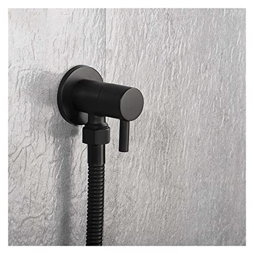 UERVPS Black Bathroom Toilet Bidet Faucet Bidets Shower Single Hole Portable Wall Mounted Sprayer Shower Bathroom Shower Drencher