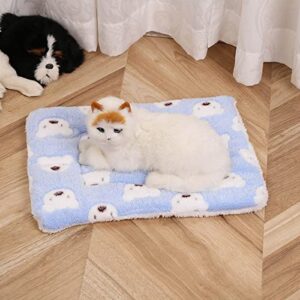 Dog Crate Bed Bed for Small Dogs Prime of Day Deals Crate Mats for Dog Cages Fluffy Plush Faux Fur Extra Thick Dog Bed Anti-Anxiety Cute Cozy Dog Bed Calming Dog Bed(16 in)