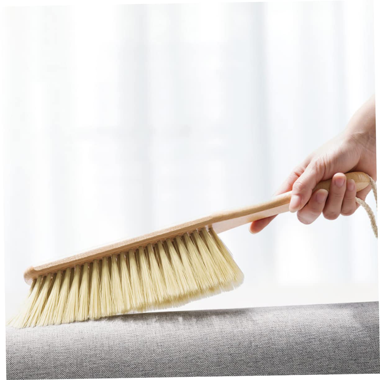 KOMBIUDA Wooden Bed Brush Hand Broom Duster Cleaning Brushes Drafting Brush Bench Brush for Cleaning Best Broom Cleaning Soft Bristle Cleaning Brush Soft Cleaning Brush Hand for Cleaning