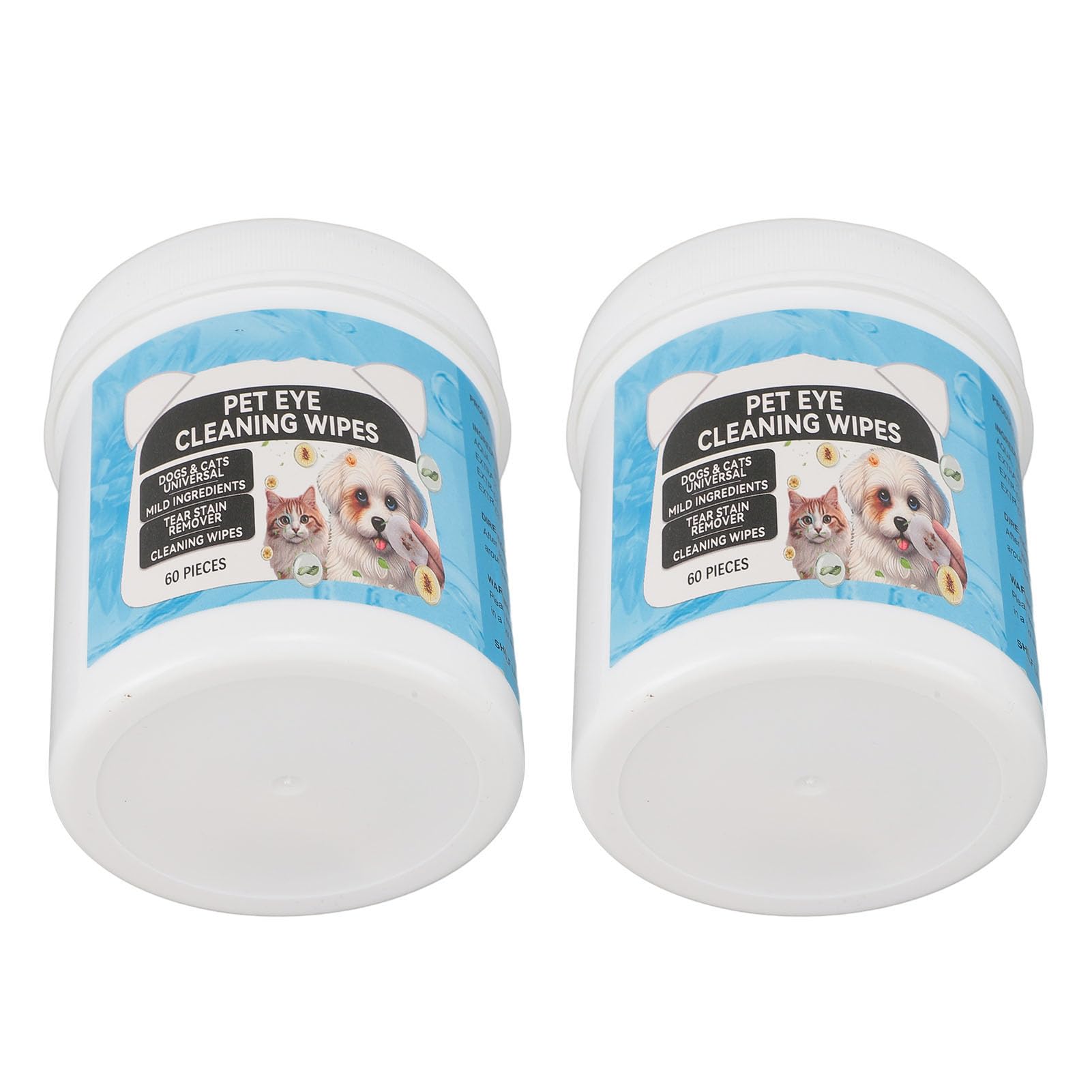 Yinhing Portable Dog Eye Wipes, Gentle Tear Remover & Ear Cleaner for Dogs & Cats, Lasting Cleaning Effect, Organ Size