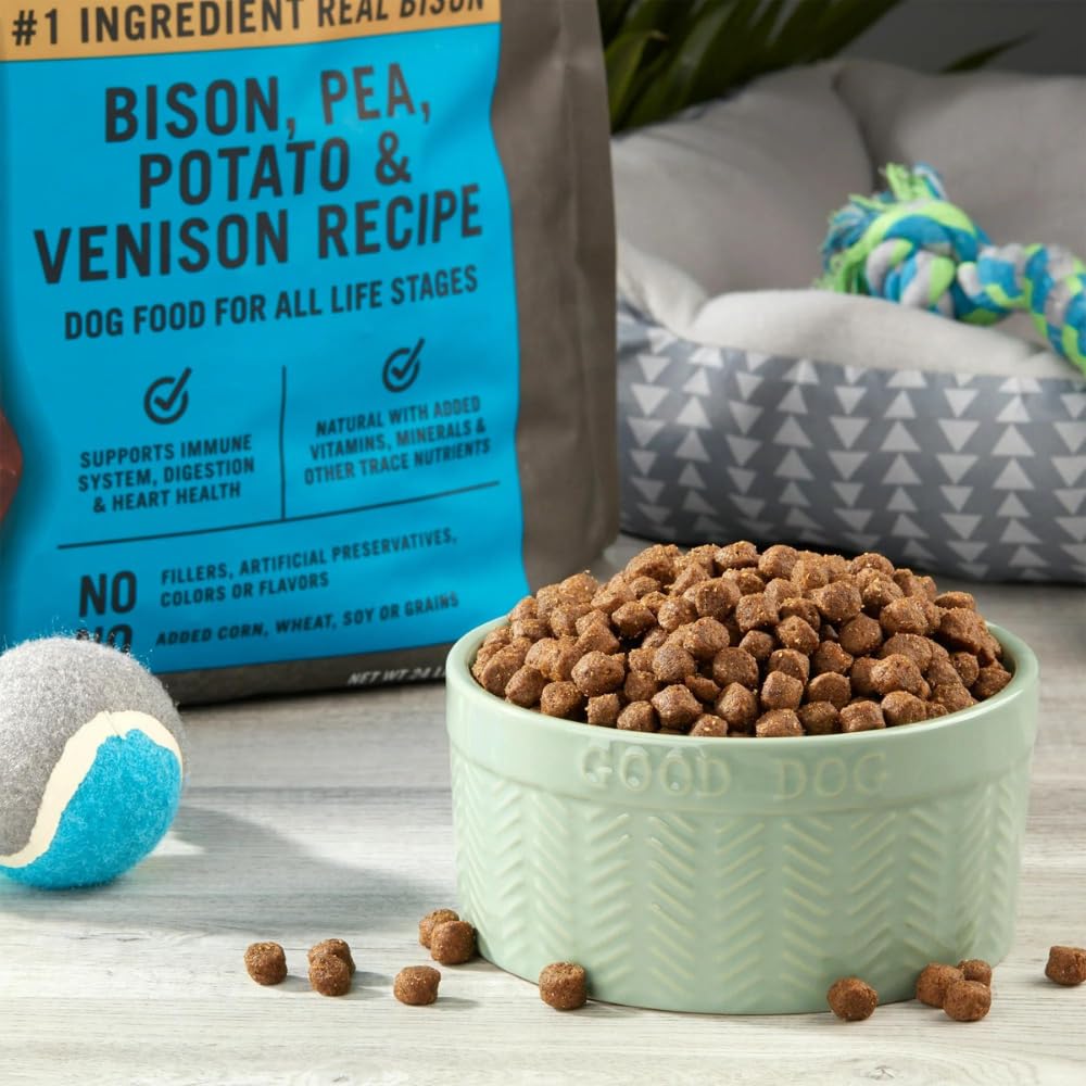 Trase A Wild & Free Bison, Pea, Potato & Venison Recipe Dry Dog Food, Grain-Free for All Breeds & All Lifestages, 24 lbs