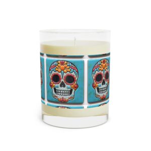 Scented Candle Sugar Skull Day of The Dead Dia de Los Muertos 13