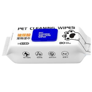 Dog Cat Cleaner, Natural Pet Wipes, Ear Eye Cleaner, Puppy Wipes, Cat Cleaning Pads, Pet Care Wipes, Natural Pet Cleaning Wipes for Dogs, Cats, and Small Animals