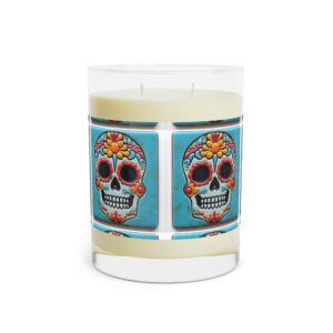 Scented Candle Sugar Skull Day of The Dead Dia de Los Muertos 13