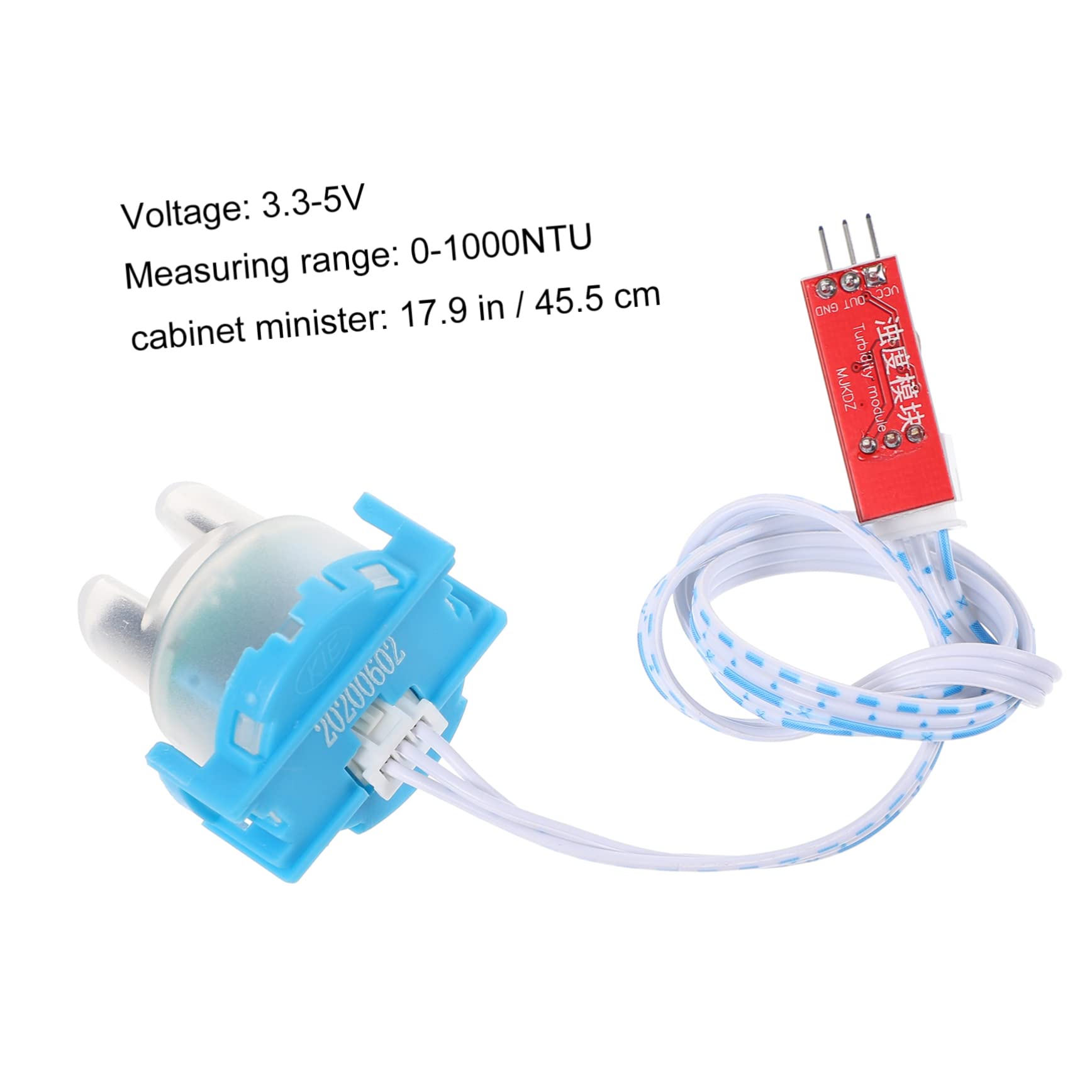 COSMEVIVI Module Liquid Turbidity Sensor Lab Turbidity Meters Turbidity Measurement Sensor Turbidity Tester Water Turbidity Sensor Turbidity Testing Turbidity Transducer Blue Plastic