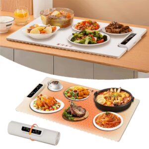 fllora food warmer, fllora food warmer mat, fllora adjustable food warmer, tempmaster adjustable warming tray, roll up heating tray for food, full surface heating, 3 temperatures (2sets)