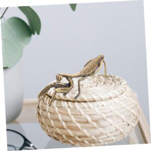 Levemolo Delicate Mantis Craft Thumb Rings for Women Creative Mantis Decoration Small Mantis Decoration Tabletop Animals Desk Mantis Statue Small Mantis Sculpture Mantis Figurine Copper