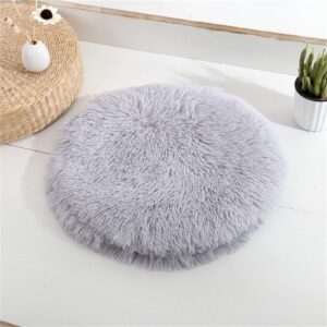 Calming Dog Beds Dog Bed for Small Dogs Friday Black Deals Today Round Fluffy Dog Bed Fluffy Faux Fur Plush Anti-Anxiety Warming Comfy Dog Bed Dog Crate Bed(22.5 in)