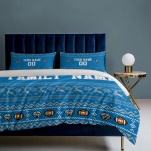 DENPLE 3in1!Custom Bedding Set,Personalized Duvet Cover,Any Name/Number,Football Gift for Fans,Boys,Girls,Men,Familly