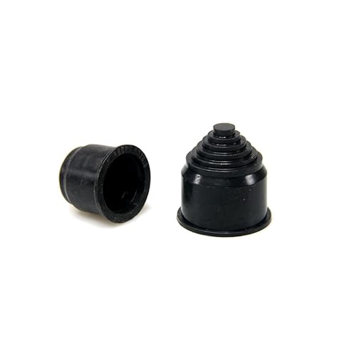 Corrugated Hose Rubber Plug Cap Plastic Bellows Plug PP Threading Pipe Mouth Guard PA Nylon Pipe Sealing Cover (Gray, AD 28.5)