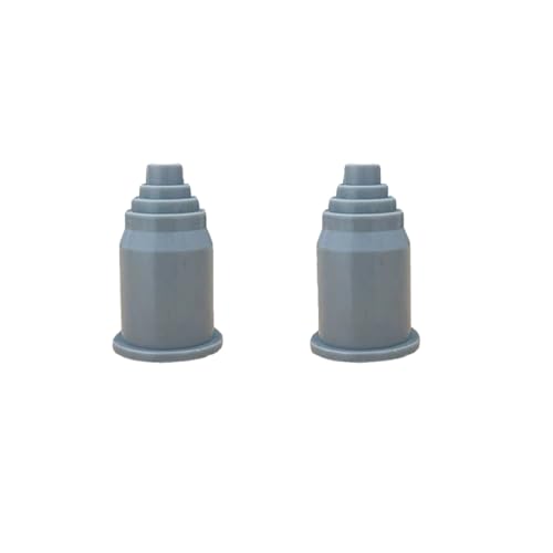 Corrugated Hose Rubber Plug Cap Plastic Bellows Plug PP Threading Pipe Mouth Guard PA Nylon Pipe Sealing Cover (Gray, AD 28.5)