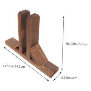 MOBUTOFU Solid Wood Screen Base Fences Room Partition Support Brackets Garden Border Edging Folding Room Divider Stand Room Partition Support Bases Household Divider Stand Fence Base Wooden