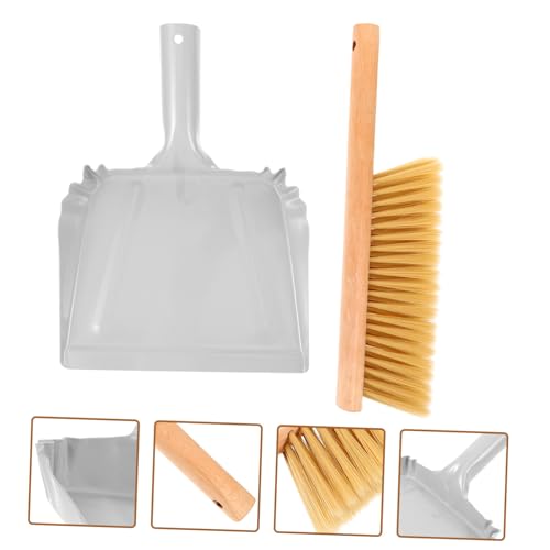 GAROZATION 1 Set Broom Bucket Manual Carpet Sweeper Hand Broom Cleaning Brush Snow Cleaning Dustpan Housekeeping Cleaning Tool Hair Remover Brush Counter Dusting Brush Sofa Duster Iron