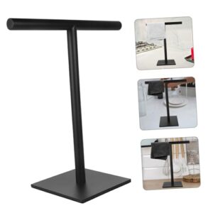 KICHOUSE Towel Rack Towel Bar Kitchen Towel Holder Towel Holder Stand Vanity Towel Holder Bathroom Towel Holder Countertop Towel Hanger T-Shaped Hand Towel Holder Black 304 Stainless Steel