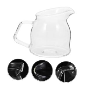 MOLUCKFU Milk Cup Coffee Creamers Cups Coffee Hutch Coffee Pod Maker Coffee Pitcher Sauce Containers Clear Mugs Coffee Can Coffee Mugs Coffee Kettle Sauce Pitcher Tea Mug Transparent Glass