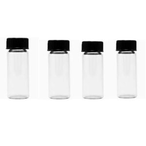 VTSYIQI Portable Turbidimeter Glass Vials 4Pcs Glass Storage Bottle with No Calibration Liquids for TB200 Turbidity Meter Kit