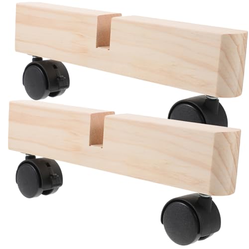 GAROZATION 2pcs Screen Base Thickened Divider Bracket Wear-Resistant Screen Feet Divider Base Divider Stand Room Divider Clamps Divider Accessory Partition Support Brackets Wooden