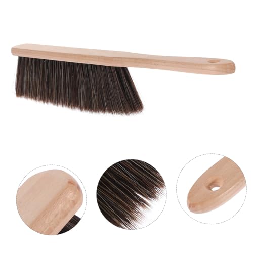 MOLUCKFU BBQ Mesh Brush Whisk Brooms Carpet Cleaning Brush Cleaning Brushes for Household Use Sweeping Bed Brush Clothes Cleaning Brush Blanket Brush Fireplace Broom Replacement Wooden