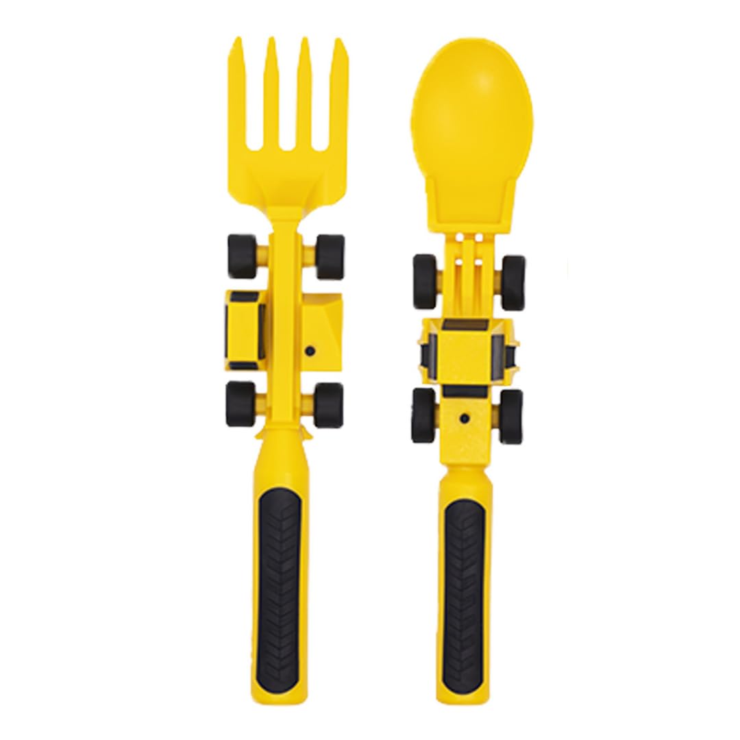 Constructive Eating - Toddler Utensils Made in USA - Silverware for Toddlers - Utensils for Kids - Constructive Eating Utensil Set