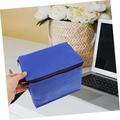 JECOMPRIS 3pcs Insulation Cooler for Grocery Shopping Take Away Coffee Insulated Grocery Insulated Cooler for Catering Insulated Pizza Blue Aluminum