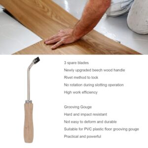 Floor Welding Slotting Knife, Comfortable Grip, Efficient, Easy to Use, Plastic PVC Floor Welding Groove Planer for Home