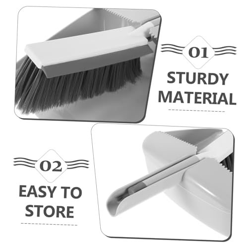 Unomor 1 Set Small Brush and Dustpan Pp The Pet Desk Cleaner Brush Car Cleaning Brush Interior Multi-Function Whisk Broom