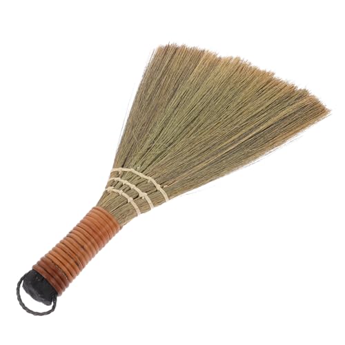 JEWEDECO Household Brooms House Broom Mini Straw Broom Desktop Duster