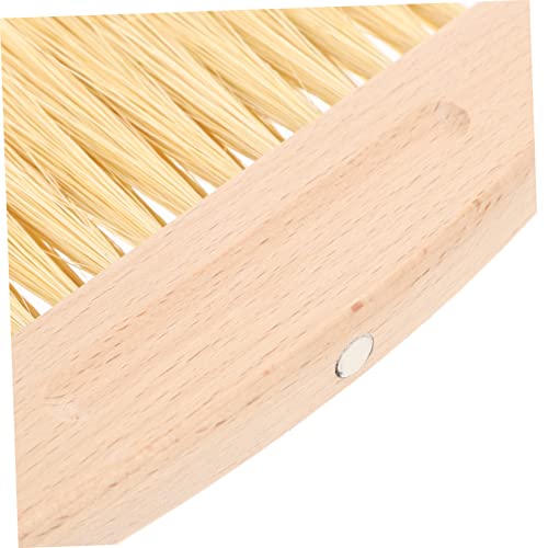 AUTSUPPL 1 Set Small Broom Dustpan Broom Convenient Mini Broom Espresso Portable Drawers Coffee Milkpowder Brush Mini Drawers for Desk Cleaning Supplies Car Clean Dust Pan White Beech