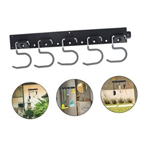 Gadpiparty 1 Set Tool Storage Hanging Strip Heavy Duty Storage Wall Organizer Coat Rack Shelf Bathroom Broom Holder Garage Tool Hanger Storage Shelf Hanger Wall Mount Hanger Hooks Metal