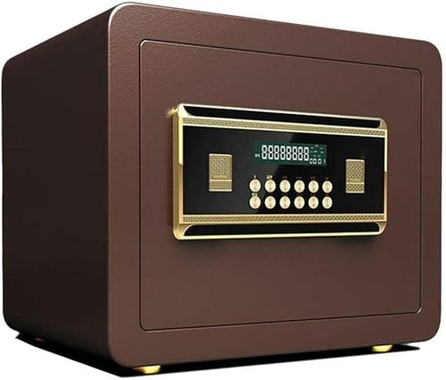 Security, LCD Display Safe Safety Furniture Built-in Alarm Wall Fixed Installation Digital Key Safe Cabinet Safe For ID Papers, A4 Documents, Laptop Computers, Jewels 35 * 30 * 30cm-1