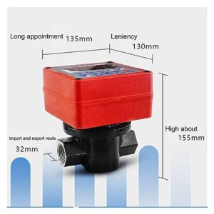 12V24V quantitative Flow Meter Oil flowmeter, Digital Fuel gau Electronic ar Meter 1 inch LCD Display - Long Lasting(12V 24V 1 inch Meter)