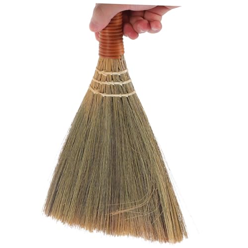 JEWEDECO Household Brooms House Broom Mini Straw Broom Desktop Duster