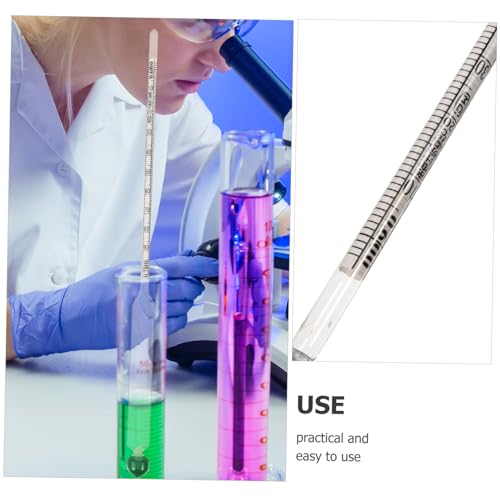 Anneome Hydrometer Liquid Meter Moisture Content Tester Liquid Measuring Tools Liquidometer Liquid Measuring Device Sugar Density Meter Petroleum Meter Mud Making Kit for Beginners Glass