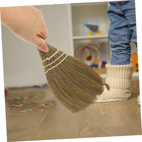 Cabilock 3pcs Kitchen Cleaning Broom Mini Broom Straw Broomstick Desk Dust Broom Miniature Desk Cleaner Short Asian Broom Dusting Table Whisk Brooms Household Brooms Desk Duster Miscanthus