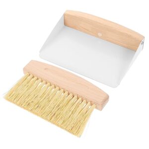 mobutofu 1 set small broom dustpan dusting brush coffee grinder cleaning brush computer cleaning kit cleaning dust pan handheld broom espresso shots espresso ground kid broom white beech