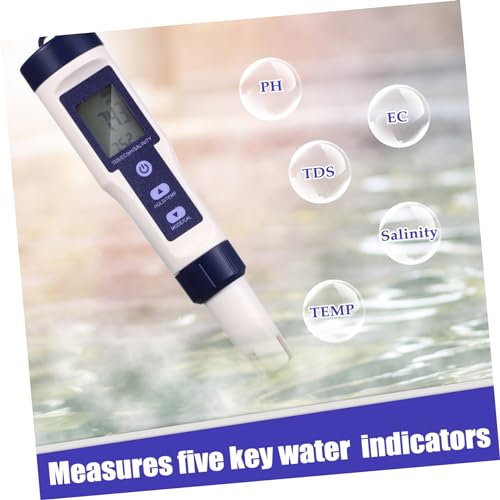 ULTECHNOVO Water Quality Tester Tds Meter Tds Water Tester Ph Meter Drinking Water Tester Pool Salt Tester Handheld Water Tester Salt Water Pool Testing Kit Water Tester for Fish Tank Plastic