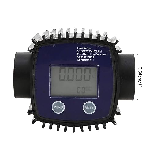 Electronic Digital Flowmeter Flow Meter, Liquid Water Meter Fuel Meter Gas Die-sel Fuel Oil Flowmeter LCD Display - Long Lasting