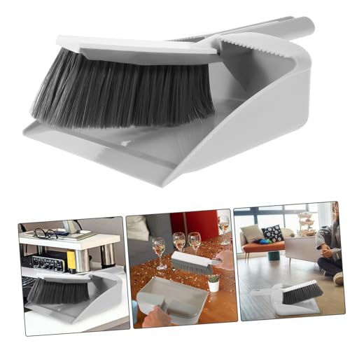 Unomor 1 Set Small Brush and Dustpan Pp The Pet Desk Cleaner Brush Car Cleaning Brush Interior Multi-Function Whisk Broom