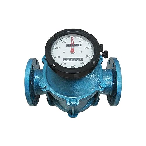 Fuel Oval Gear Flow Meter, Fuel Flow Meter Water Liquid Flow Meters Measuring Tools - Long Lasting(DN20)