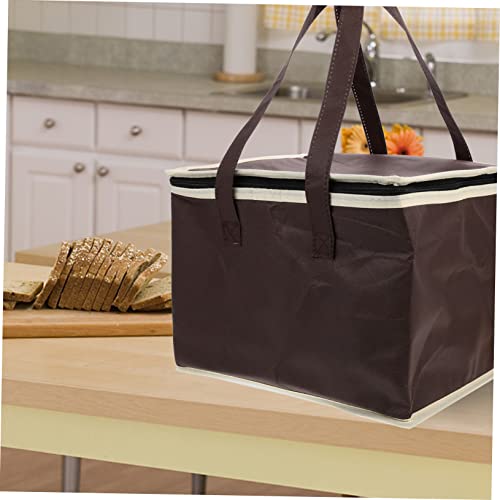 GRADENEVE Aluminum Insulation Food Shopping for Groceries Portable Cake Storage Little Pizza Carrying Pizza Reusable Grocery Non-woven Fabric Coffee