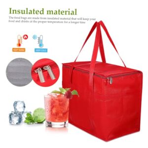 CHILDWEET 4pcs Insulation Bags Freezer Shopping Bags Insulated Catering Bags Insulated Thermal Bags Cooler Bags Insulated Food Bag Grocery Shopping Bags Insulated Bag Non-Woven Fabric