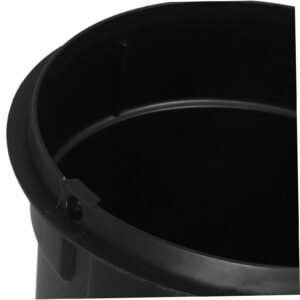 WHAMVOX Garbage Can Round Trash Can Kitchens Trash Can Round Trash Bin Wastebasket Liner Bucket Trash Bin Inner Trash Can Insert Replacement Bathroom Garbage Bin Bucket Saver Black Abs